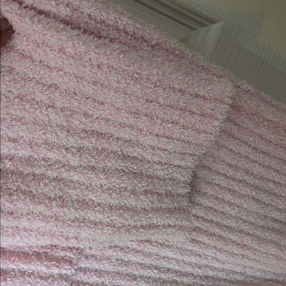 Elegant Pink Cowl Neck Sweater Dress - Picture 12 of 14